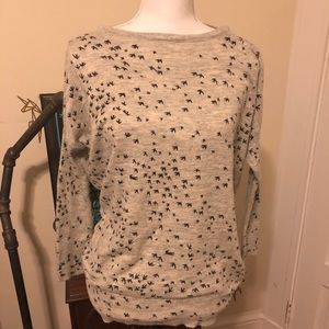 Paper Plane London grey long-sleeve sweater